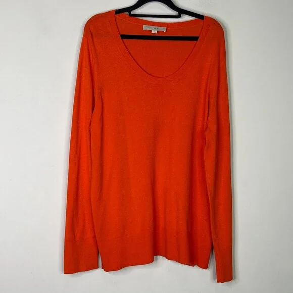 LOFT Scoop Neck Long Sleeve Knit Top Women's Size XL - Picture 8 of 8